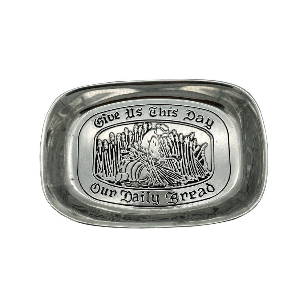 Vintage Wilton Armetale Silver Pewter Bread Tray